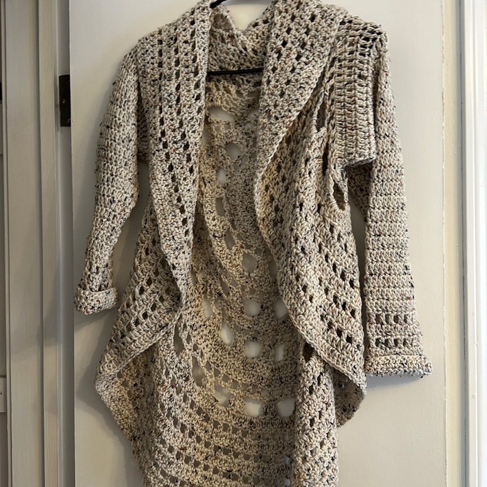 Handmade Tan Sweater Size XS/S crochet
